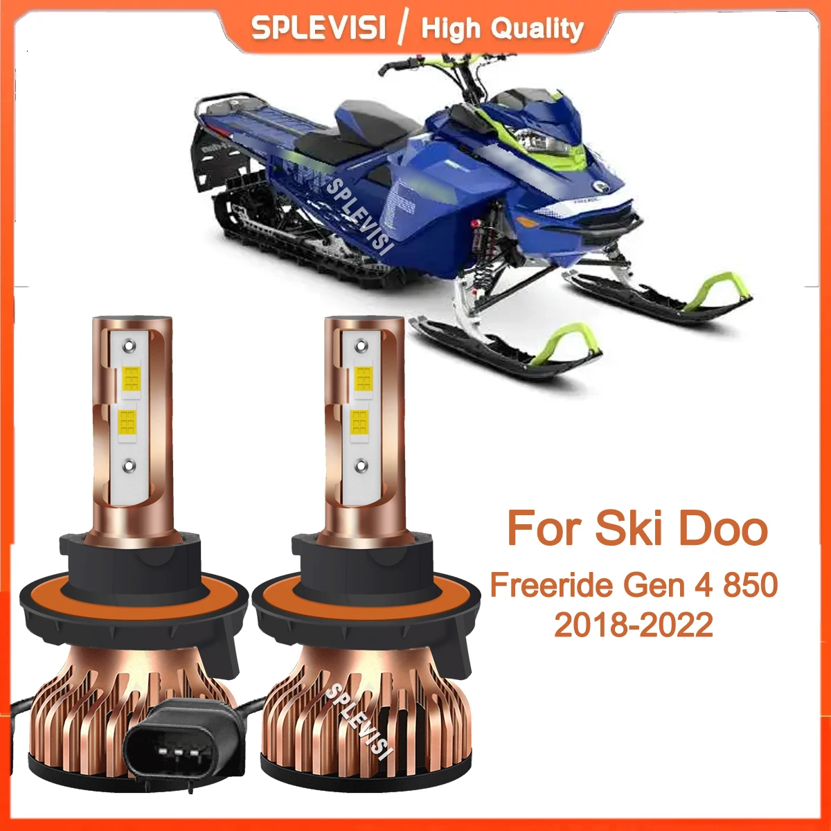 

2Pcs 9008/H13 LED Headlight Bulbs Replace 6000K For For Ski Doo Freeride Gen 4 850 2018-2022 2019 2020 2021 Snowmobile