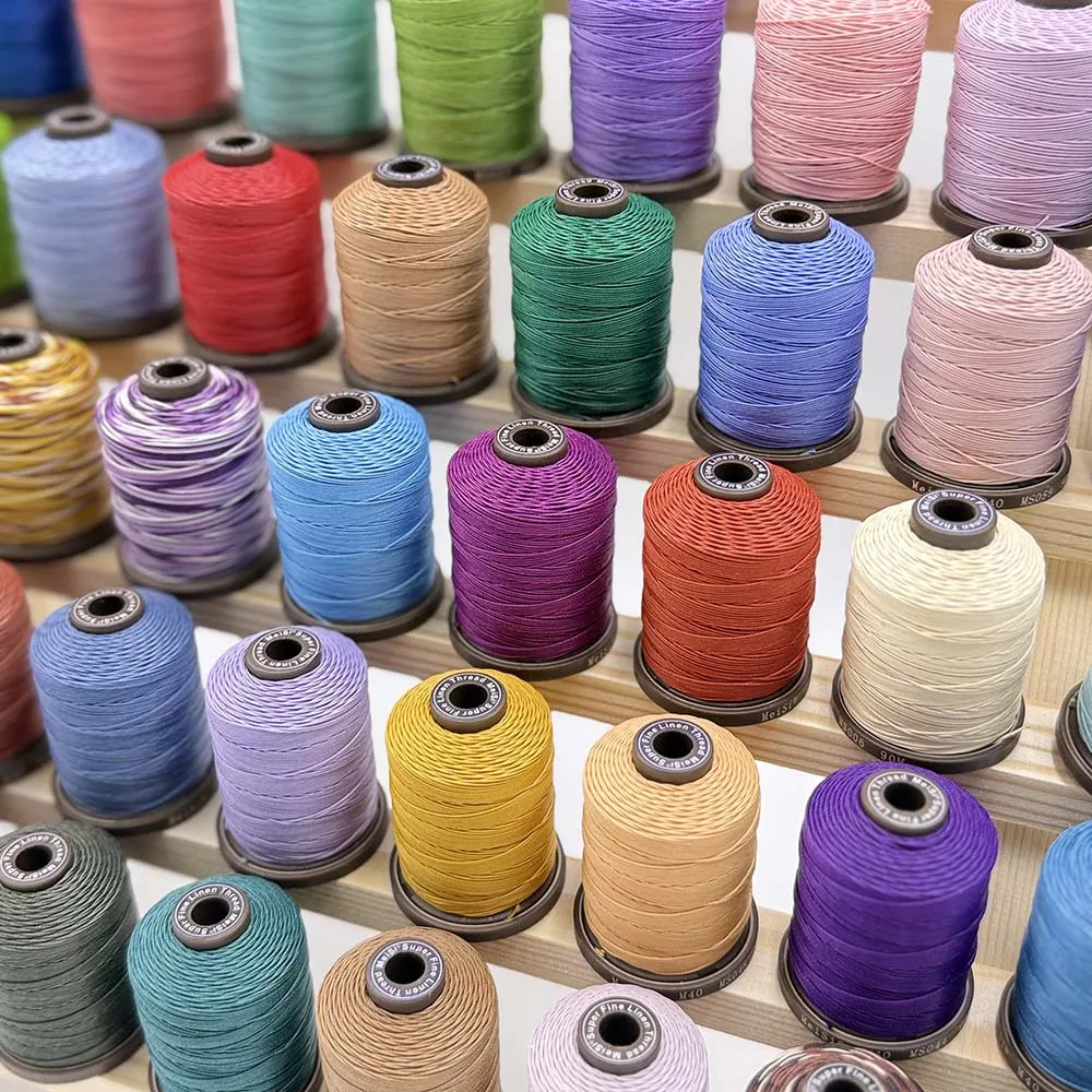 

MeiSi Wax Thread Flax Line 0.35 0.45 0.55 0.65mm (97 Colors) Handmade Leather Woven (1-63 Color NO)