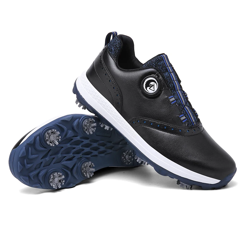Professional Men Golf Shoes Waterproof Spikes Golfer Sneakers Breathable Big Size Outdoor Golfing Training Gym Leisure Footwear