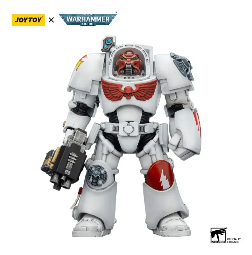 

Фигурка JOYTOY Warhammer 40000/40k White Scars Terminator 2 с Power Fist и Storm Bolter, модель для декора и подарка