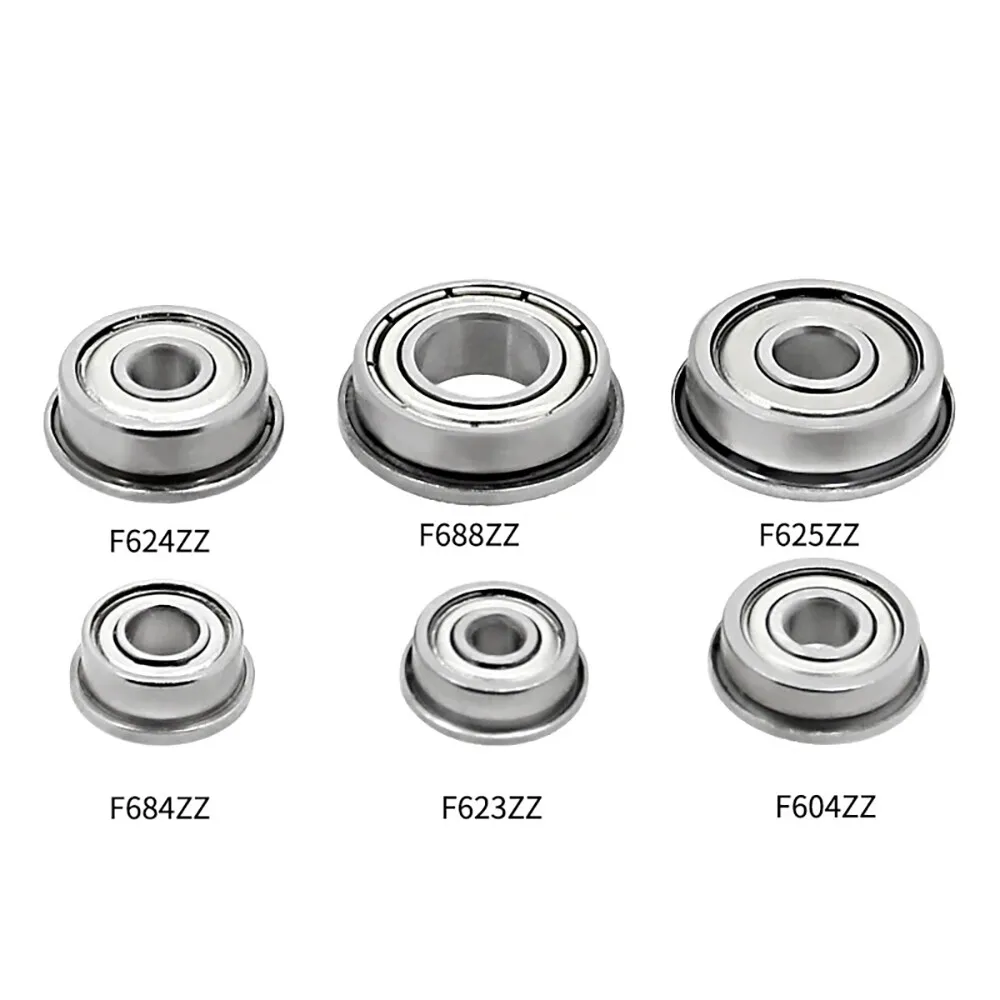 Flanged Ball Bearing Miniature Bearings, Double Metal Shielded Deep Groove Bearings F604ZZ F605ZZ F606ZZ F607ZZ to F6700ZZ