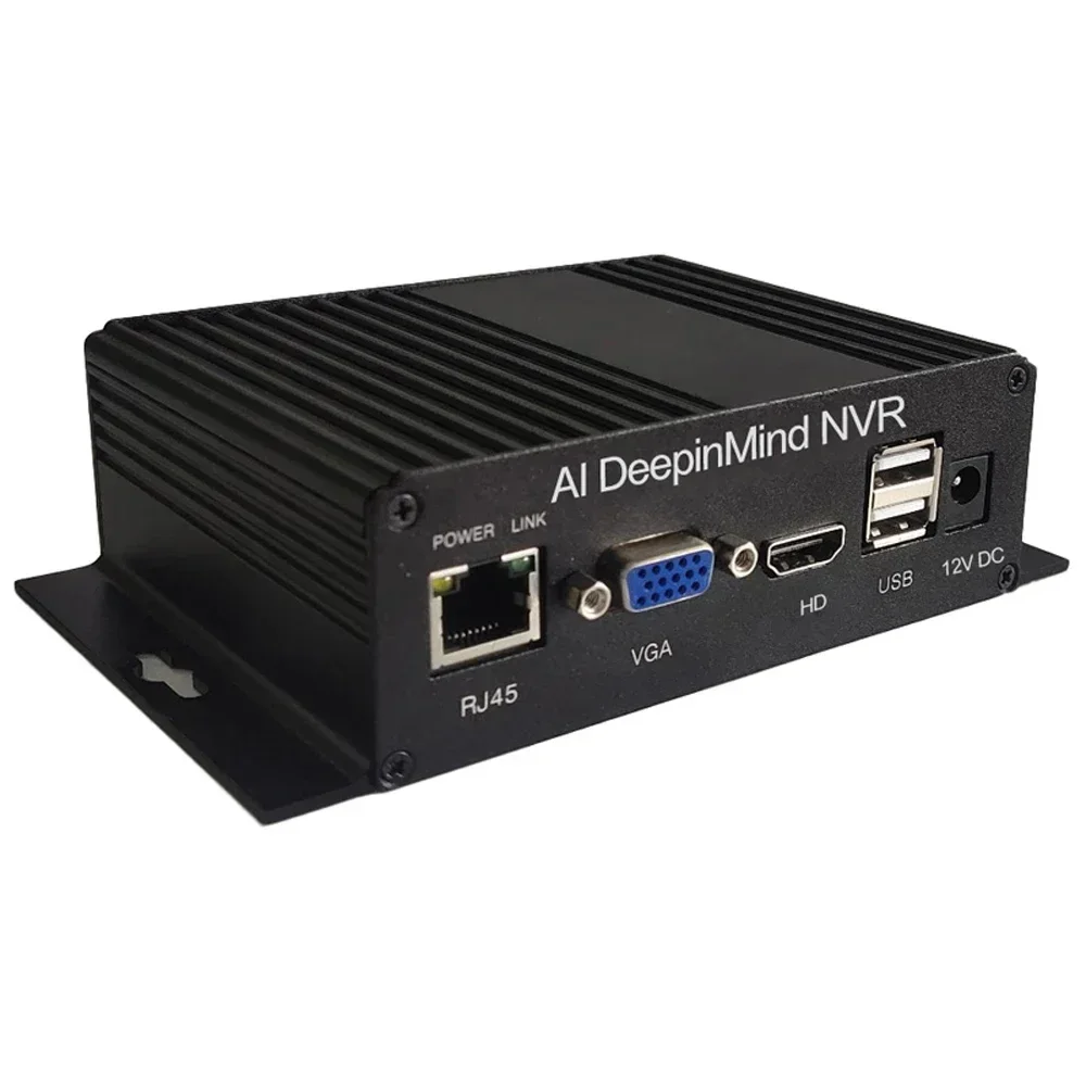 

AI DeepinMind NVR 2ch Temp Screening Management System Network Video Recorder Face Recognition