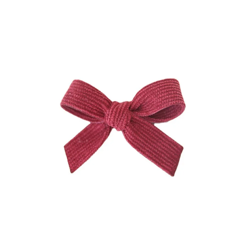 Lovely Bow Hairpins Solid Color Gauze Bows Clip for Kids Sweet Soft Hair Clips Pink Princess Girls Hair Accessories