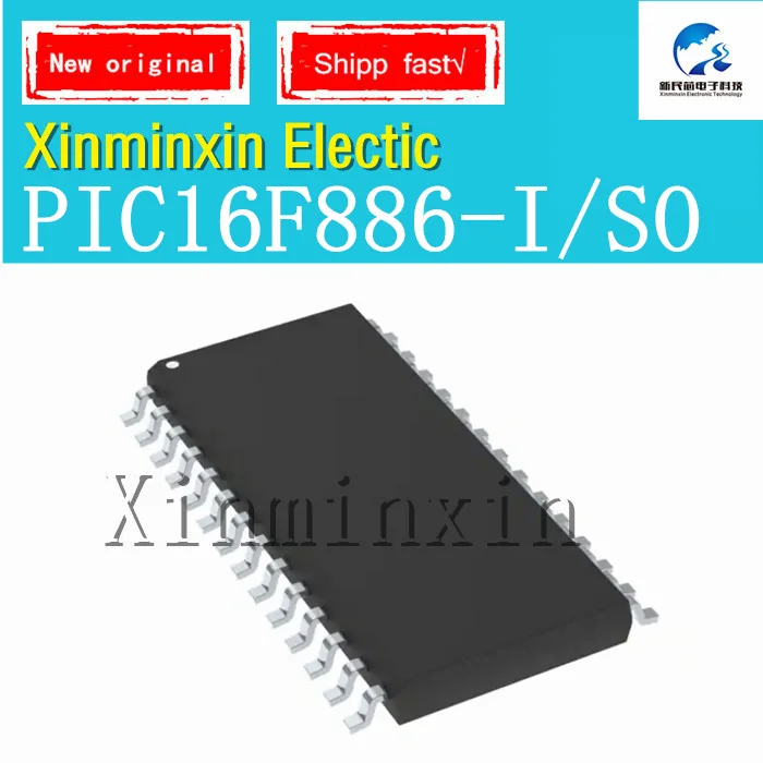 1PCS/LOT PIC16F886-I/SO PIC16F886 -I/SO SOIC-28 IC Chip 100% New  Original In Stock