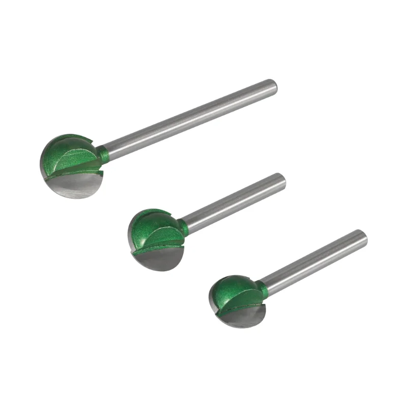 Imagem -03 - Shank Ball Nose End Mill para Carpintaria Fresadora Cnc Bits Router para Madeira Raio Core Carboneto de Tungstênio mm mm