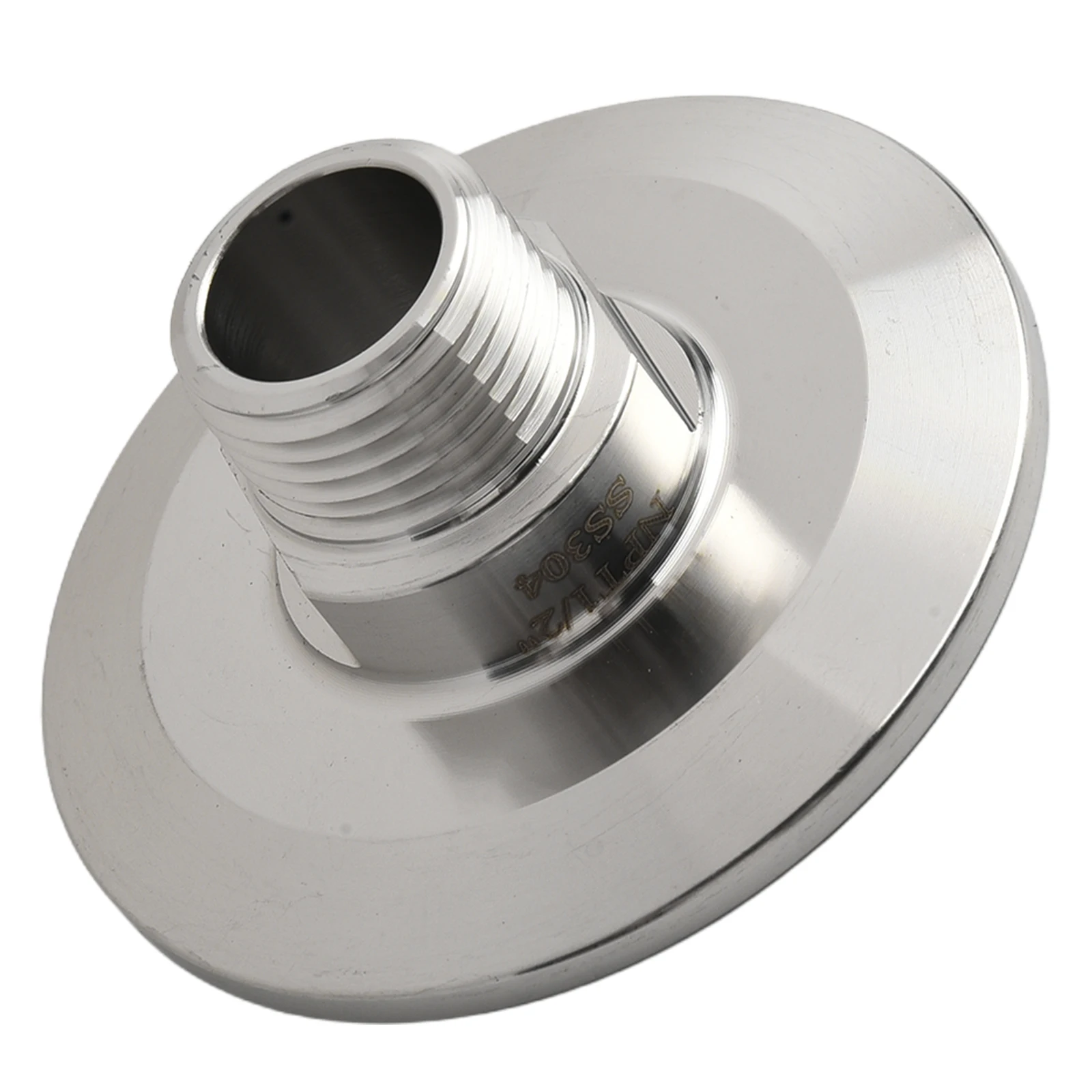 2 5 Inch Tri Clamp Connector for 1/2 NPT Male 304 Stainless Steel Polished Finish for Food and Beverage Applications