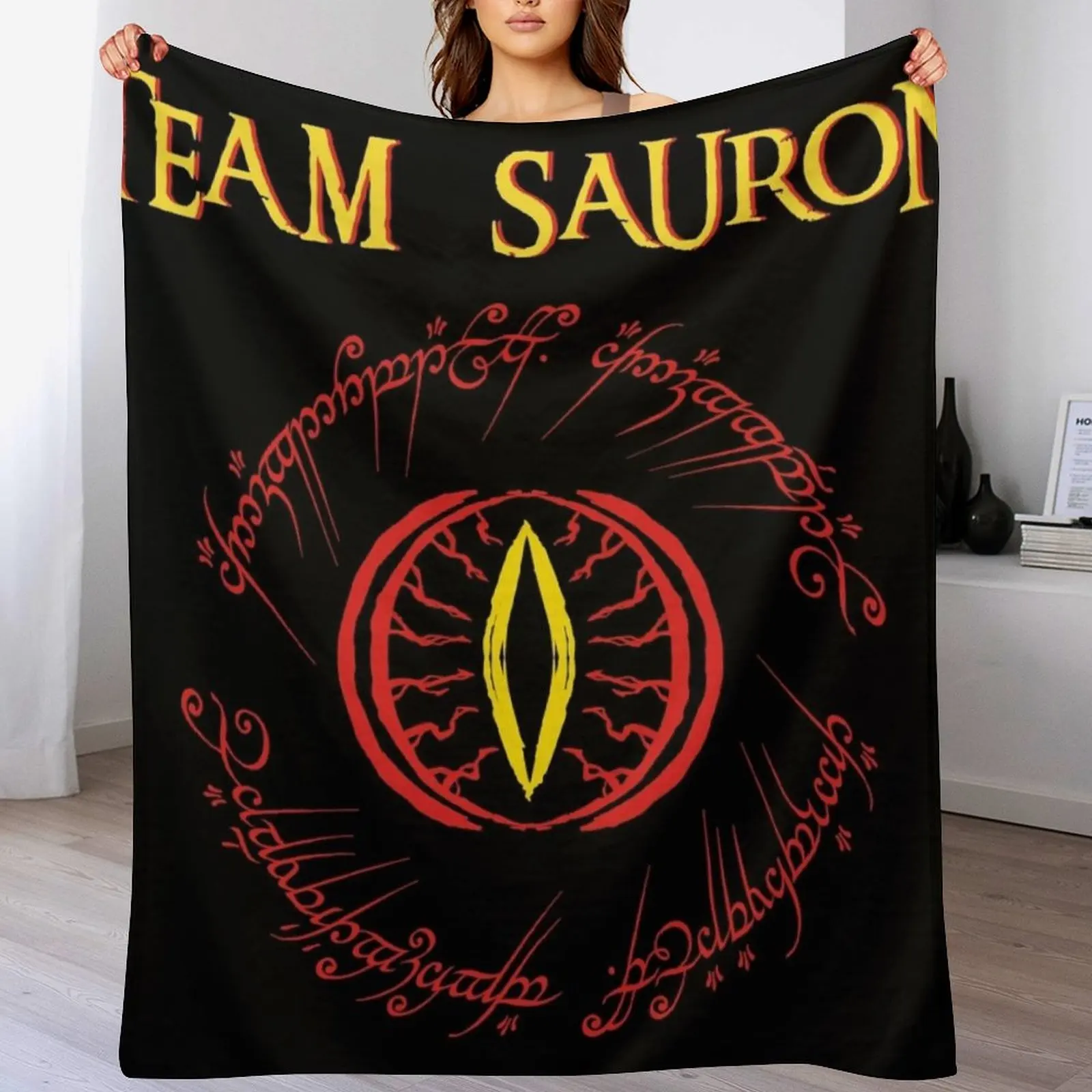 

TEAM SAURON Throw Blanket Luxury St Travel Camping Decorative Sofa Blankets