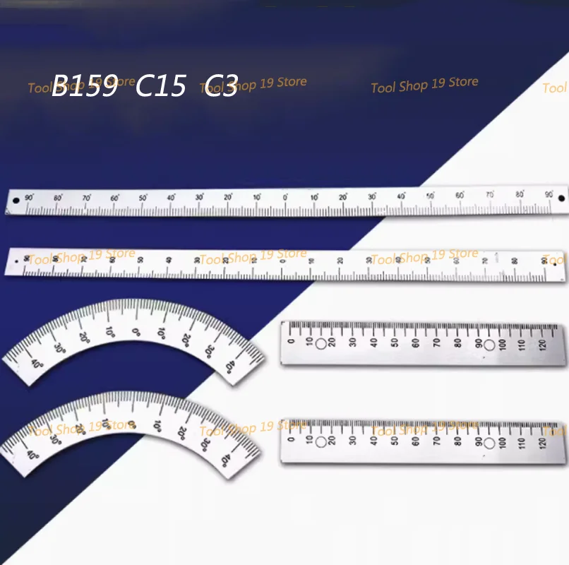 Turret Milling Machine Scale Ruler B159 Ruler Milling Head Before After About Shake Head Arc Angle C15 Aluminum Ruler