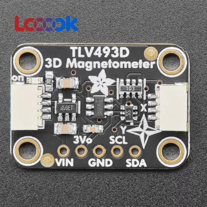 4366 TLV493D 3-Axis Magnetometer I2C Magnetic Field Sensor Compatible with STEMMA QT Qwiic Connector for DIY Robot Sensing