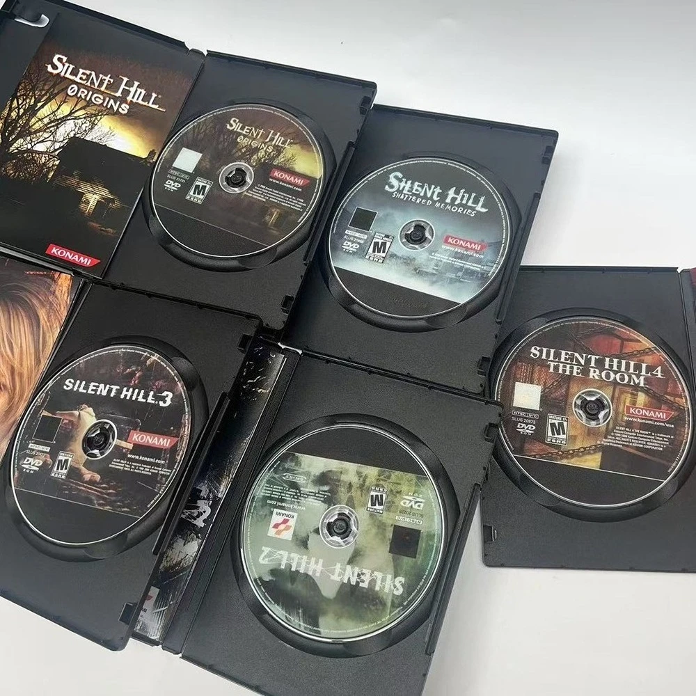 قرص حرق سلسلة PS2 Silent Hill مع قرص نسخ يدوي لفتح وحدة التحكم والسائق البصري لعبة فيديو ريترو قراءة CD الإصدار الأمريكي