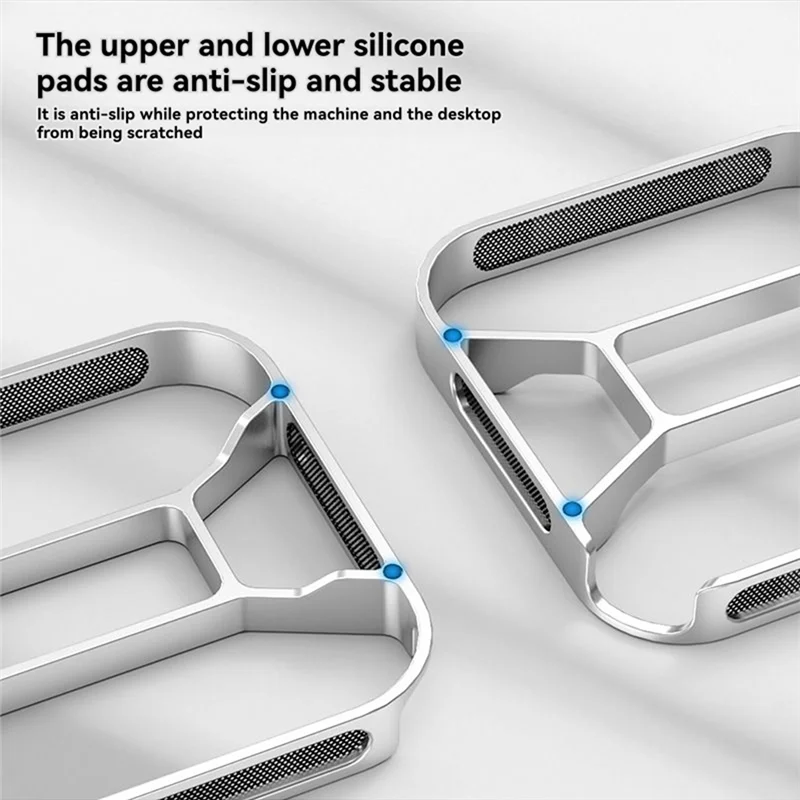 

AT93-Dock Stand For Mac Mini M4/M4 Pro Desktop Dustproof Base Heat Dissipation Bracket Cooling Holder