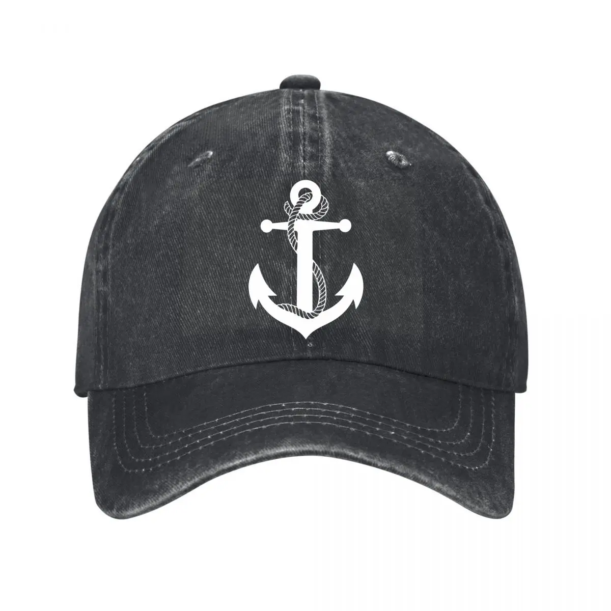Nautical Anchor Rope Captain Design New Vintage Washed Cotton Baseball Cap Sun Hats
