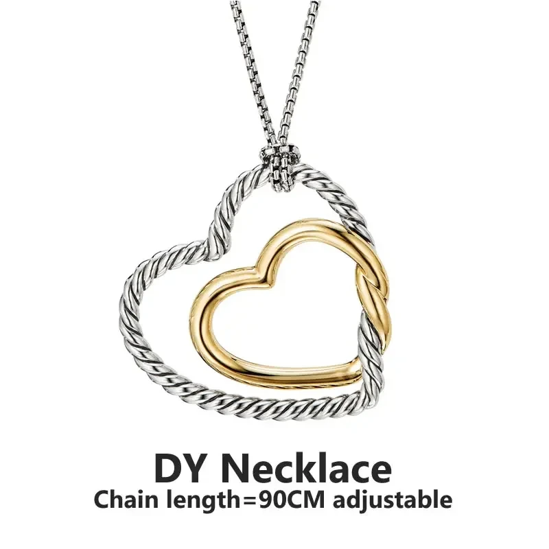 

High Quality Fashion Dy Clavicle Chain & Love Pendant Necklace Party Partner