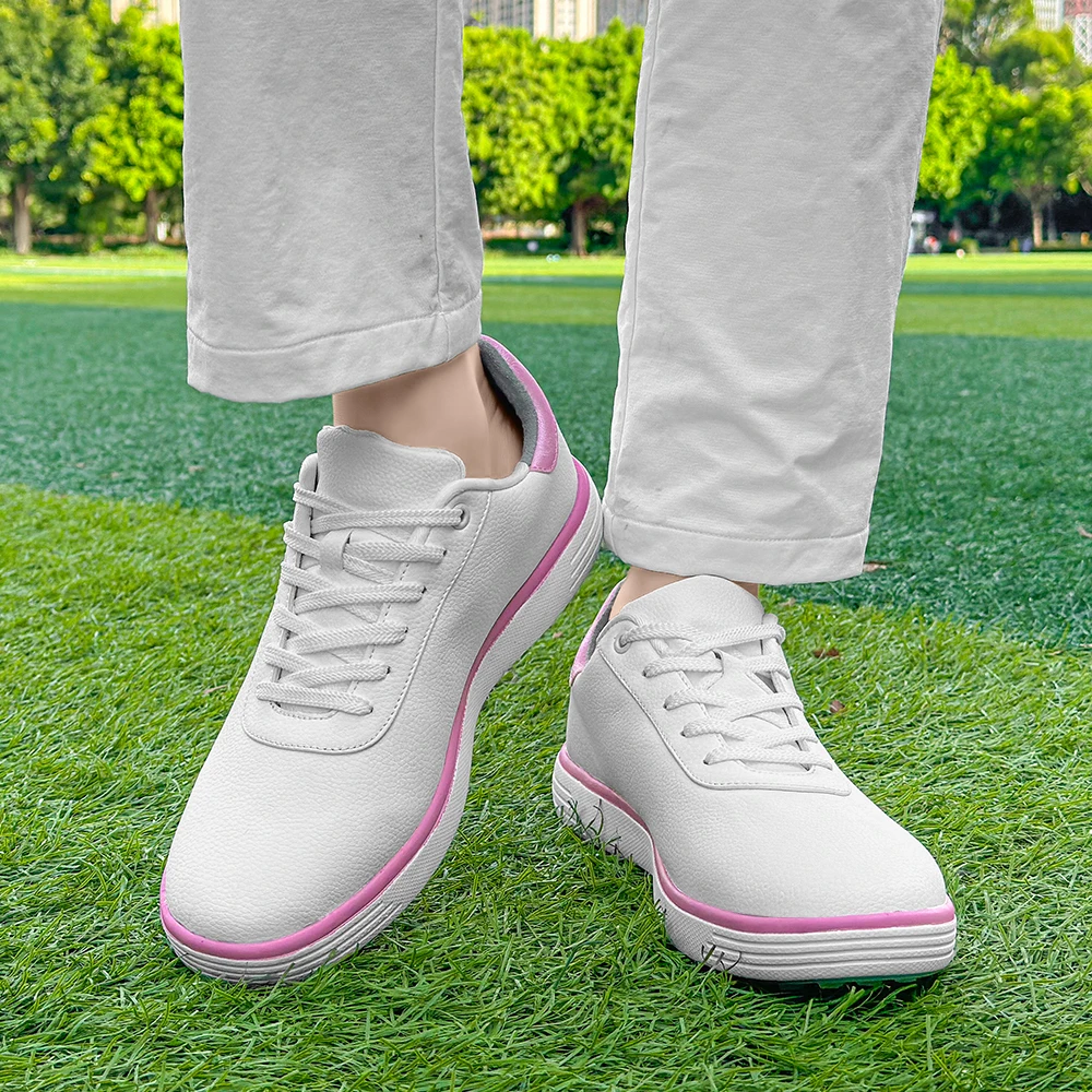 Tênis de golfe sem nailless para mulheres, fitness ao ar livre e sapatos de caminhada, grande 43, novo, outono