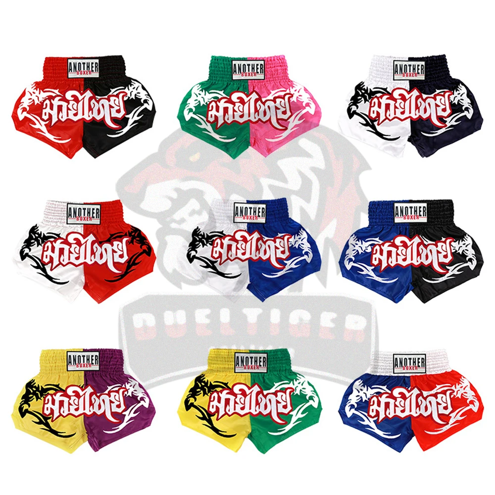 

DUELTIGER Muay Thai Fight Boxing Kick Shorts Embroidery MMA Professional Sanda Combat Pants Grappling Clothes Training Shorts