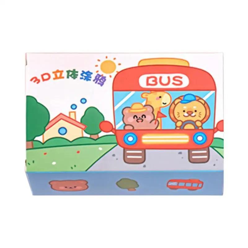 Kids Plaster Painting Set Plaster Figures Painting Kit Kids Graffiti Kit Doll Coloring Set Funny Children Paint Accessories