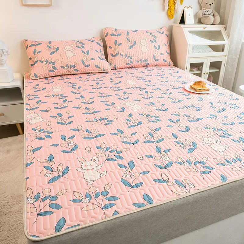 Latex Ijs Zijde Mat Zomer Baby En Kinderen Wasbare Drie Stuk Studentenflat Enkele Airconditioning Mat Bed cover