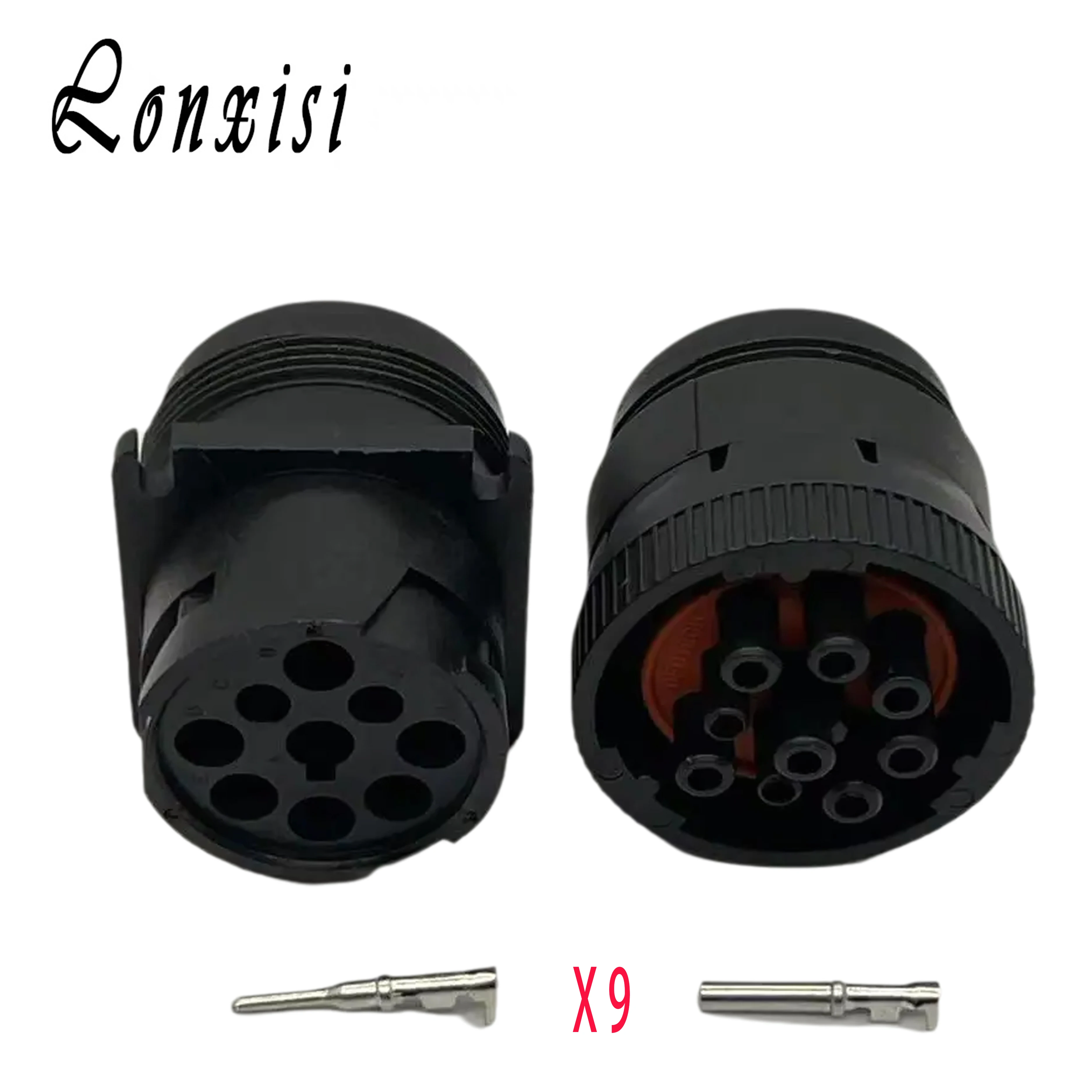 

1/5 Sets 9 Pin J HD16-9-1939S HD10-9-1939P Deutsch Sircular Aviation Waterproof Male Female Connector For Track