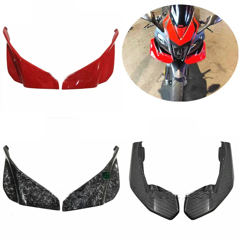 

Motorcycle Accessories Winglet Aerodynamic Spoiler Wing Faring For Aprilia GPR250R Beak Cowl Cover Extension Front Fender Carbon