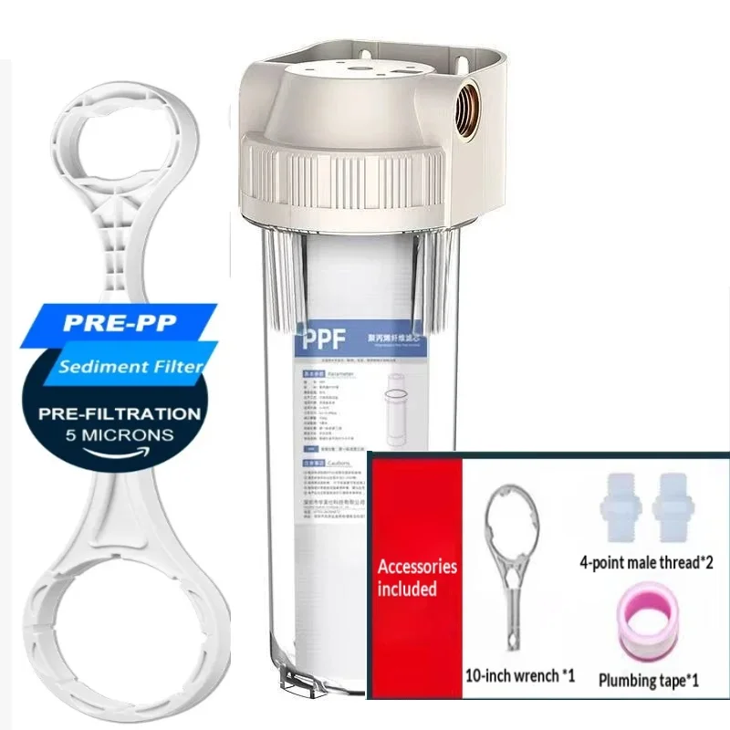 Whole House Sediment Water Filter System Prefilter Purifier, 10 Inch PP cotton Pre filter