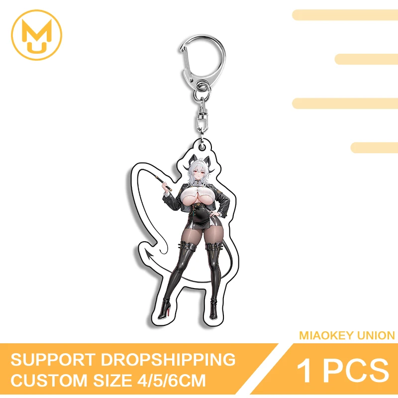 Wuthering Waves Succubus Alluring Zani Key Chains High Quality Waterproof Hot Selling Prop Suitable For Toys Hobbies Collection
