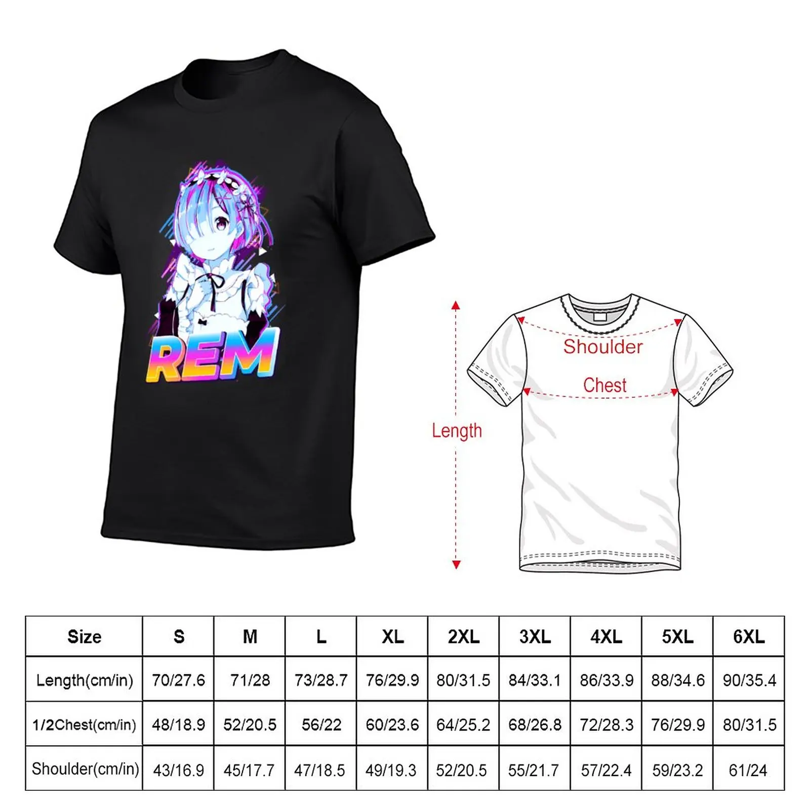 New Rem Re:Zero T-Shirt anime new edition t shirt cute clothes boys white t shirts mens graphic t-shirts big and tall