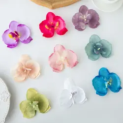 5/10pcs Silk Artificial simulation Flower moth orchid Home vase Outdoor Garden Wedding Decor DIY gift Christmas Wreath festival