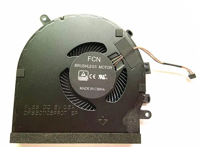 Imagem -05 - Ventilador de Refrigeração Cpu para Razer Spirit Blade 15 Gtx 1060 Rz09027 Rz09-0270 Rz09-0300 Rz09-0328 Dfs5k121142621 d1 Fs5011. 05pr0t 05pr0t