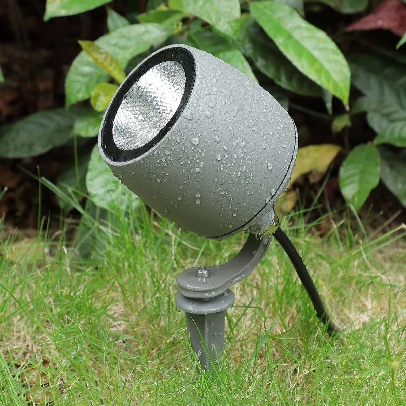 Iluminación LED COB para jardín, 10W, 20W, 30W, lámpara de césped con punta para exteriores, iluminación impermeable, focos de camino de luz Led AC110V 220V DC12V