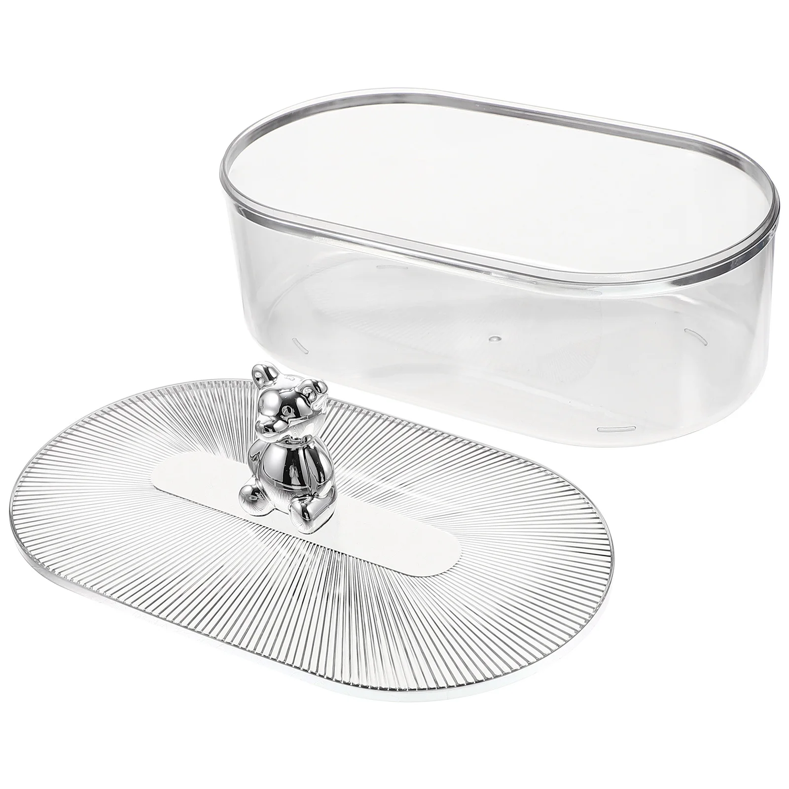 

Mask Storage Box Transparent Plastic Face Case Facial Jewelry Organizer Acrylic for Masks with Lid