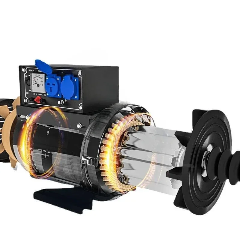 Petit groupe électrogène diesel monophasé en cuivre, climatisation domestique, réfrigérateur, Jane, 5KW