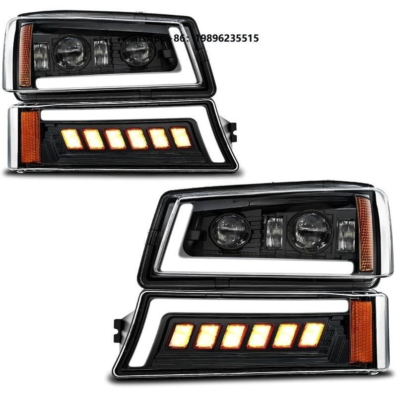 Auto Parts Waterproof Left Right LED Auto Headlights for2003-2006