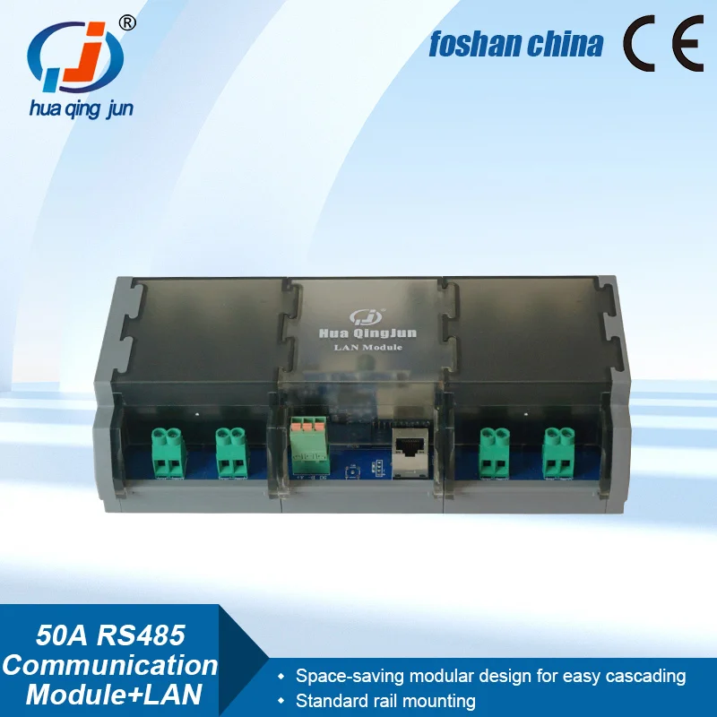 Factory 8-Channel RS485 Ethernet Relay Module 50A 12V 24VDC HF165F-50A Hongfa Single Open Relays Modbus RTU TCP for Smart Farm