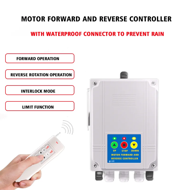 Greenhouse Rolling Shutter Wireless Remote Control Switch Forward And Reverse Controller Limit Switch HK-ZF-002