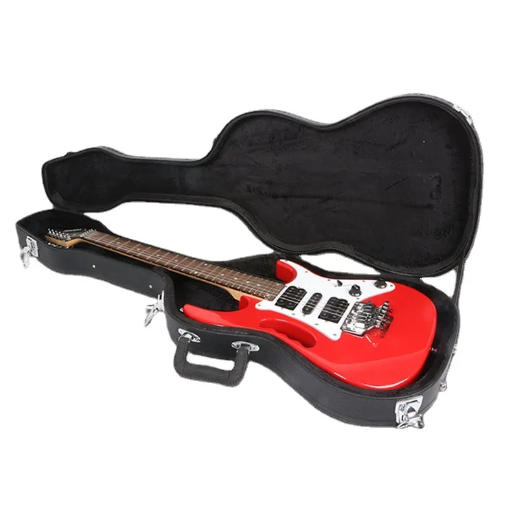 Guitar/Bass Bag, Shockproof Thickened Portable Square Leather Case, Individual Electric Guitar Case