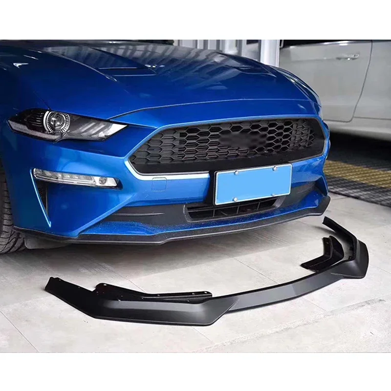 RTR Style ABS Material Car Body kits Front lip Body Kit Front Bumper Lip For Mustang Gt500 2018-2023