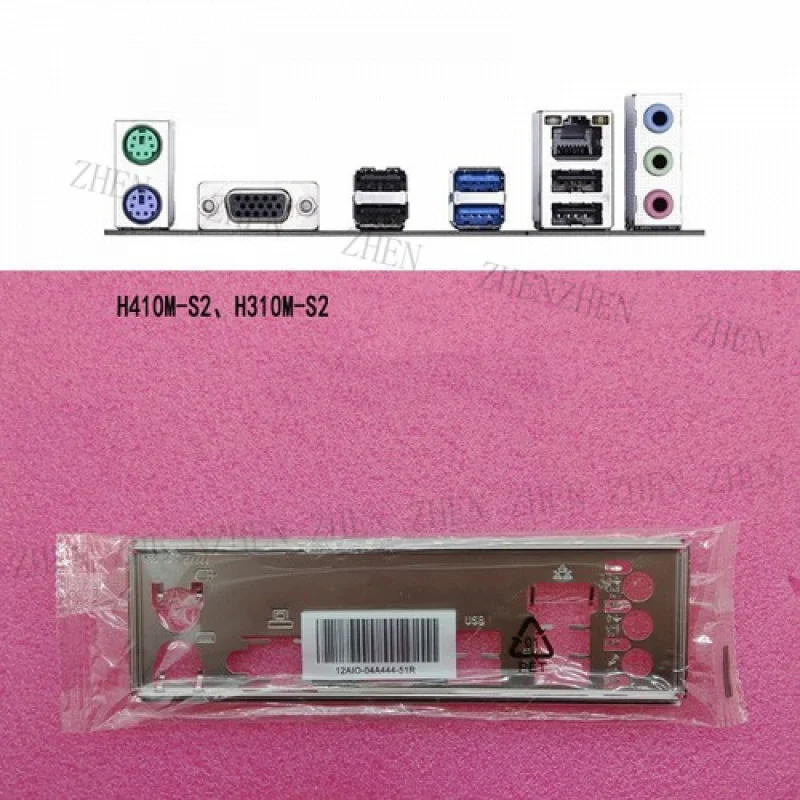 Y For Asus H410M-S2 & H310M-S2 Shield IO I/O Rear Baffle Backplate Motherboard