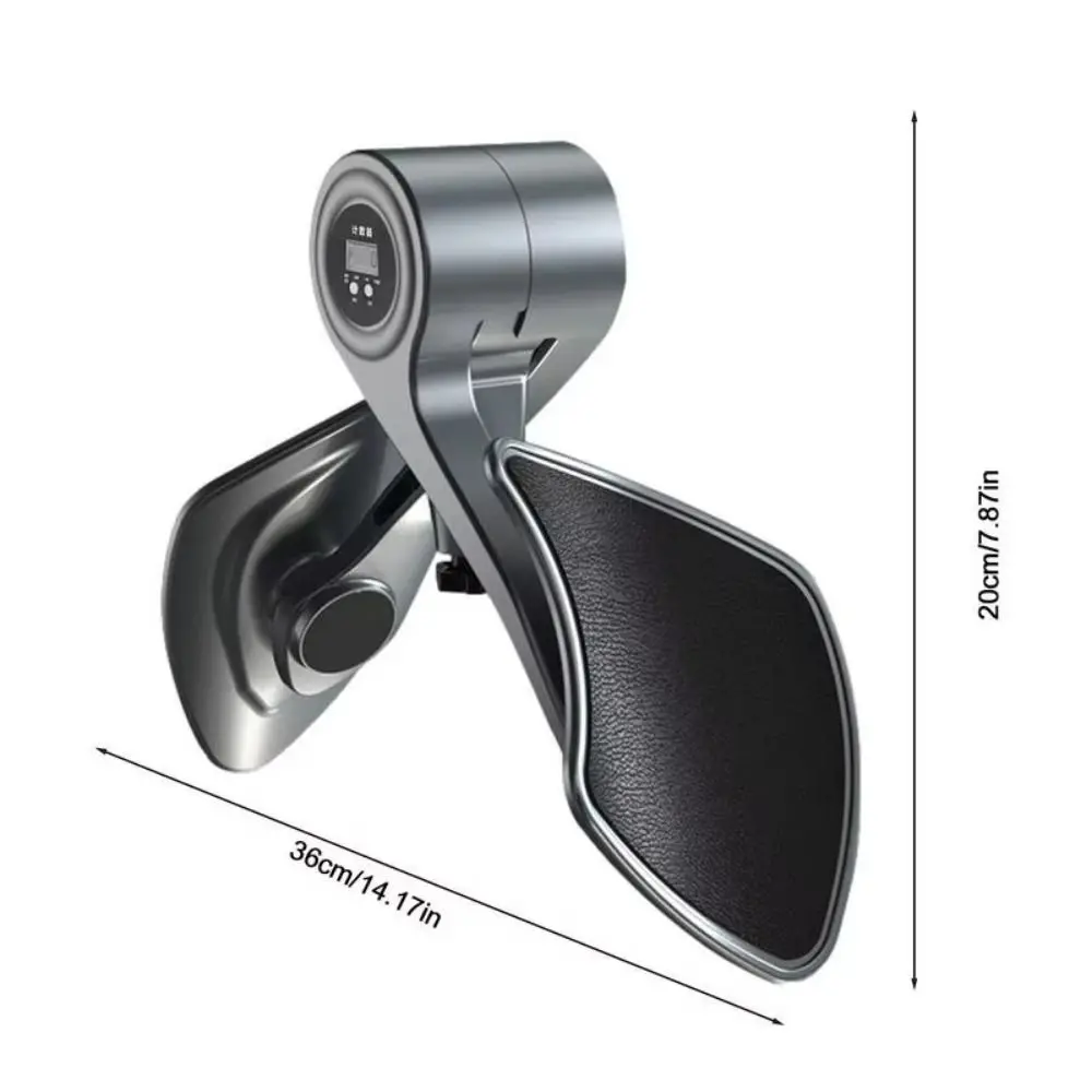 Treinador de piso pélvico ajustável de força, alimentado por bateria, contador digital, exercitador mestre de coxa, rotação de 360 graus, display LCD