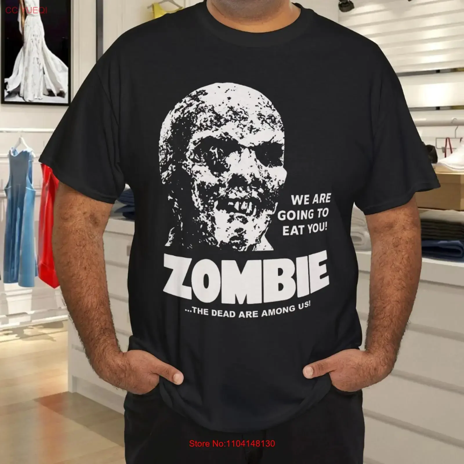 Camiseta Vintage Anos 90 do Filme de Terror Cult Zombie 1979 de Lucio Fulci - Promoção, Lavada, Casual, Unissex, para Uso Diário