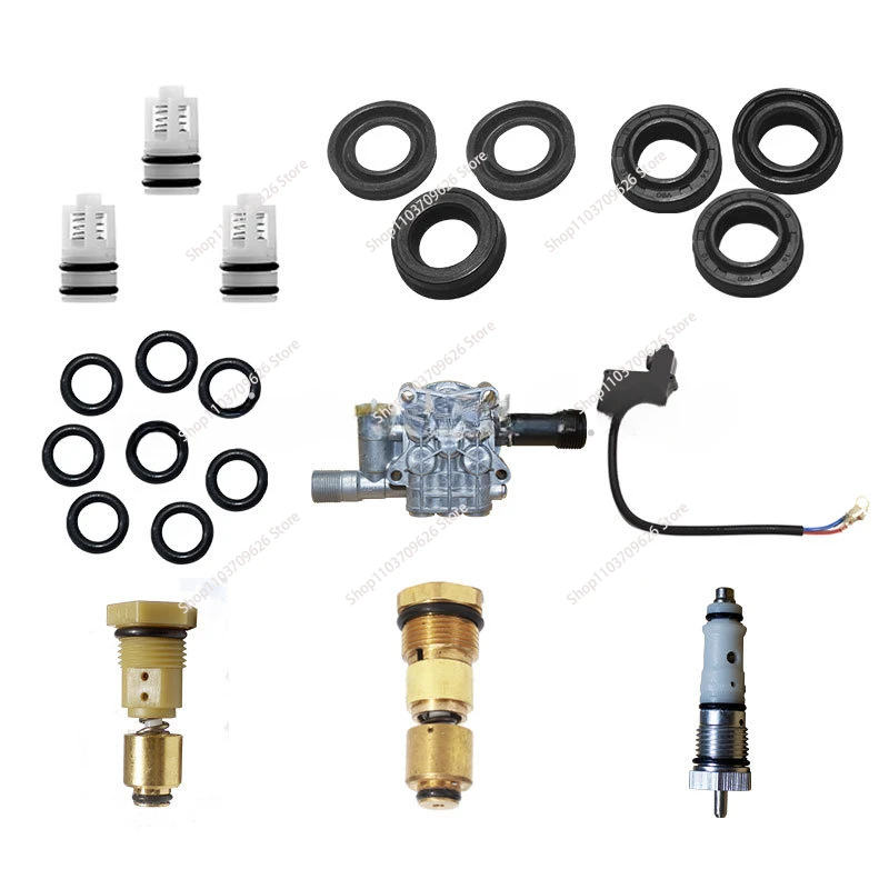 High Pressure Car Washer Household Accessories Overflow Valve Oil Seal Water Seal Bearing Micro Switch Motor Carbon Brush