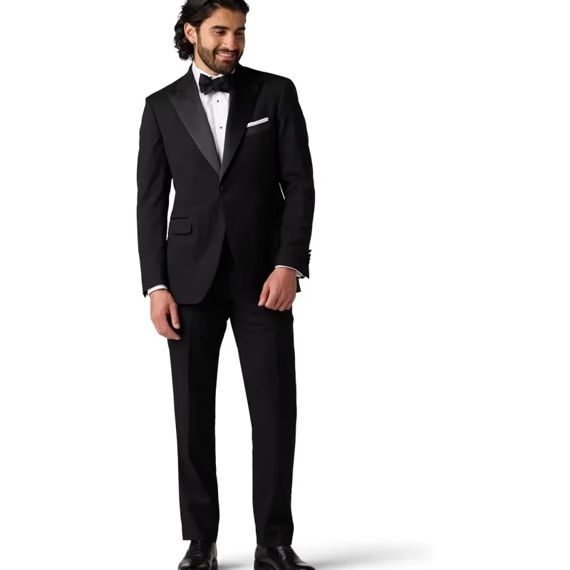 

Men's fashion two-piece custom tailcoat | High quality men's formal suit suitable for weddings and black tie events