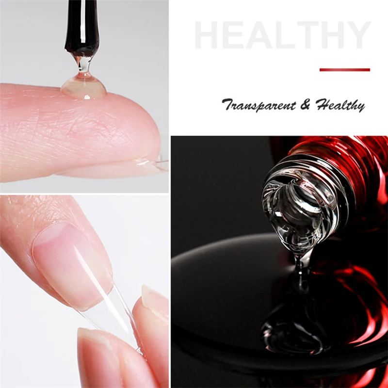 AS 15ML Nagelspitzen Kleber Gel für Falses Nagelspitzen Schnelle Verlängerung 3 IN 1 Funktion Nägel Kunst Transparenter Gelpoliermittel Soak Off UV Gel – Detail 2