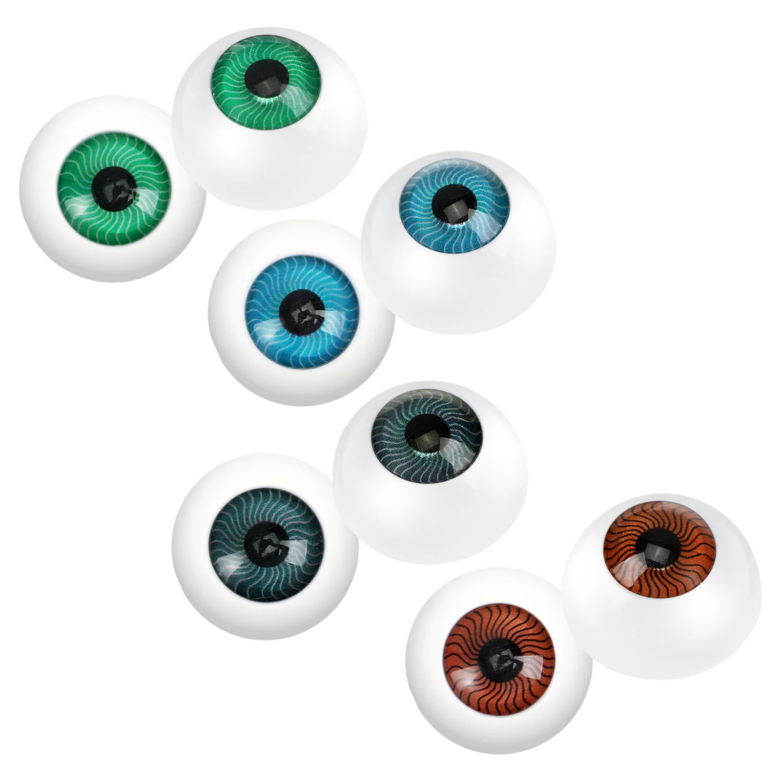 24mm holle rug oogbollen realistische nep ogen voor Halloween kostuum rekwisieten plastic oogbollen DIY ambachtelijke dierenspeelgoed