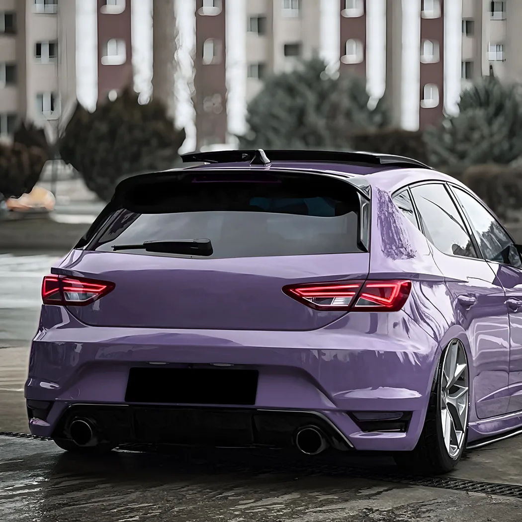 

Для Seat Leon 5F FR MK3 5-дверный 2013-2019: фиксированный задний спойлер, накладка на заднее стекло, боковой спойлер, элемент обвеса кузова