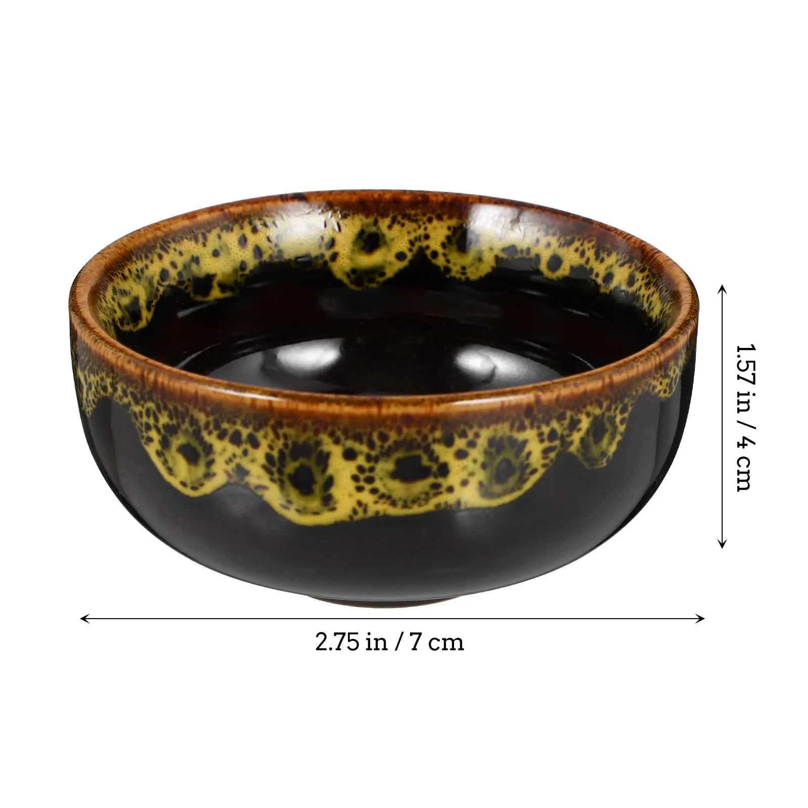 1Pcs Ceramic Water Dish Ink Brush Holder Multifunctional Ink Plate Smooth Round Edges for Calligraphy Students Office
