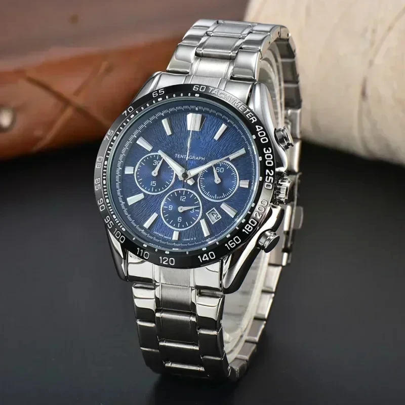 New Luxury Brand Grand Seiko SLGC001G Tentagraph Evolution 9 Collection Steel Strap Chronograph Quartz AAA Watch For Men