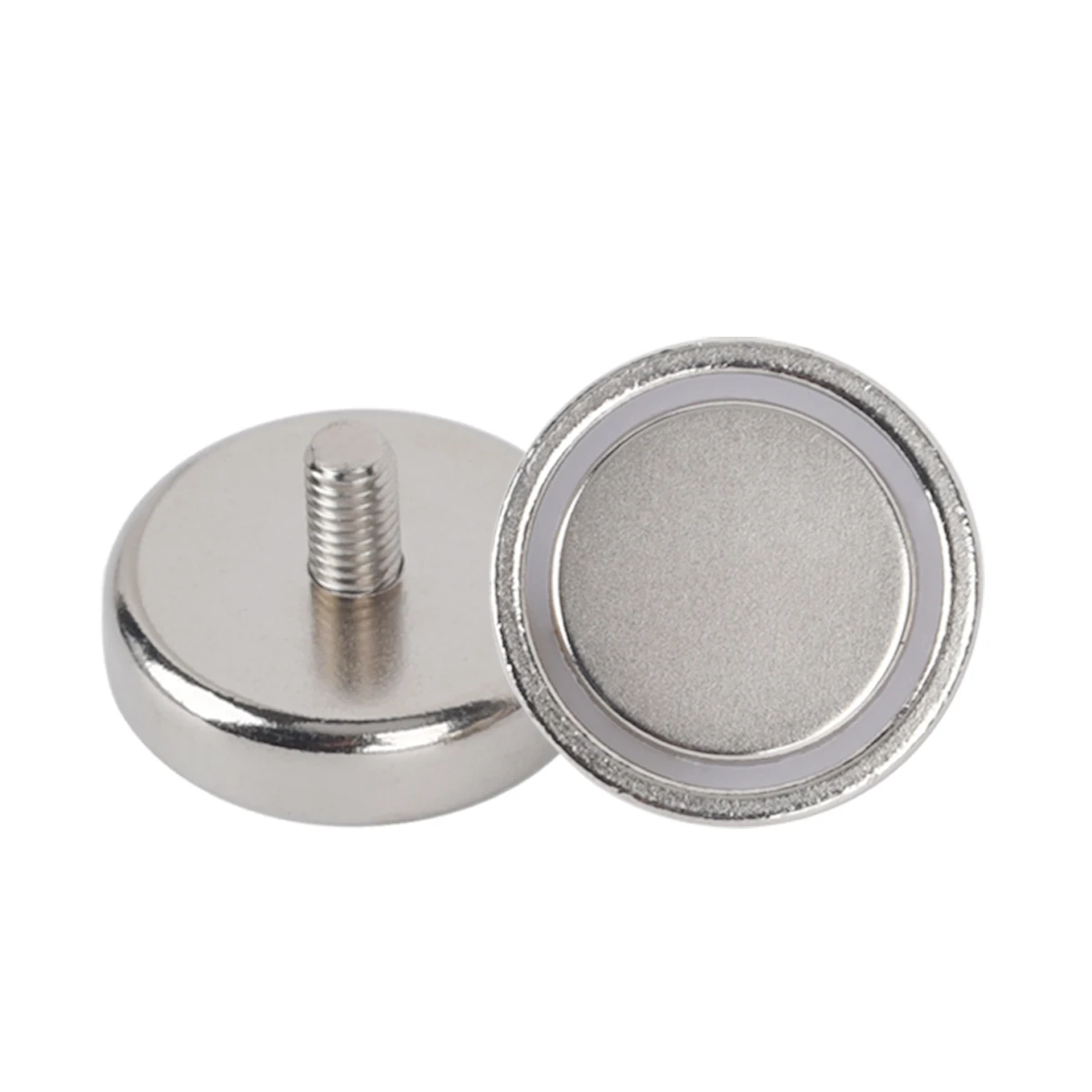 ZOOFOXS Neodymium Magnets with External Threaded Rod Salvage Cup Pot Magnet for Garden Decoration Strong Fixed Hanging Tools