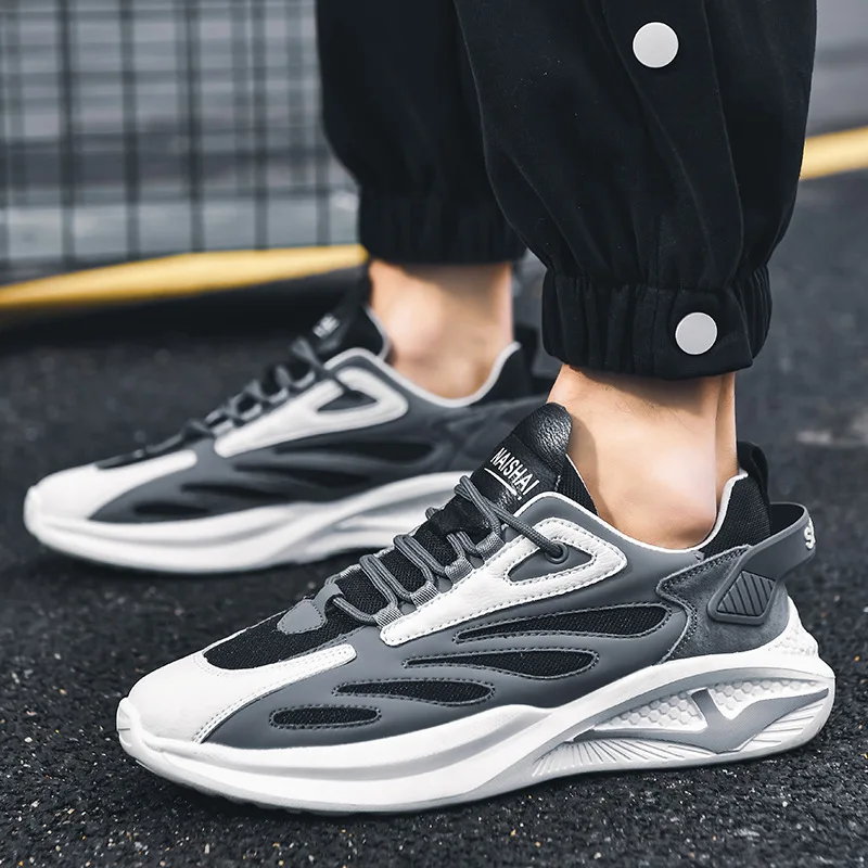 

2022 Spring Summer Fashion Men Dad Shoes Color Matching Breathable Lightweight Platform Outdoor Sports Shoes Basketball Sneakers