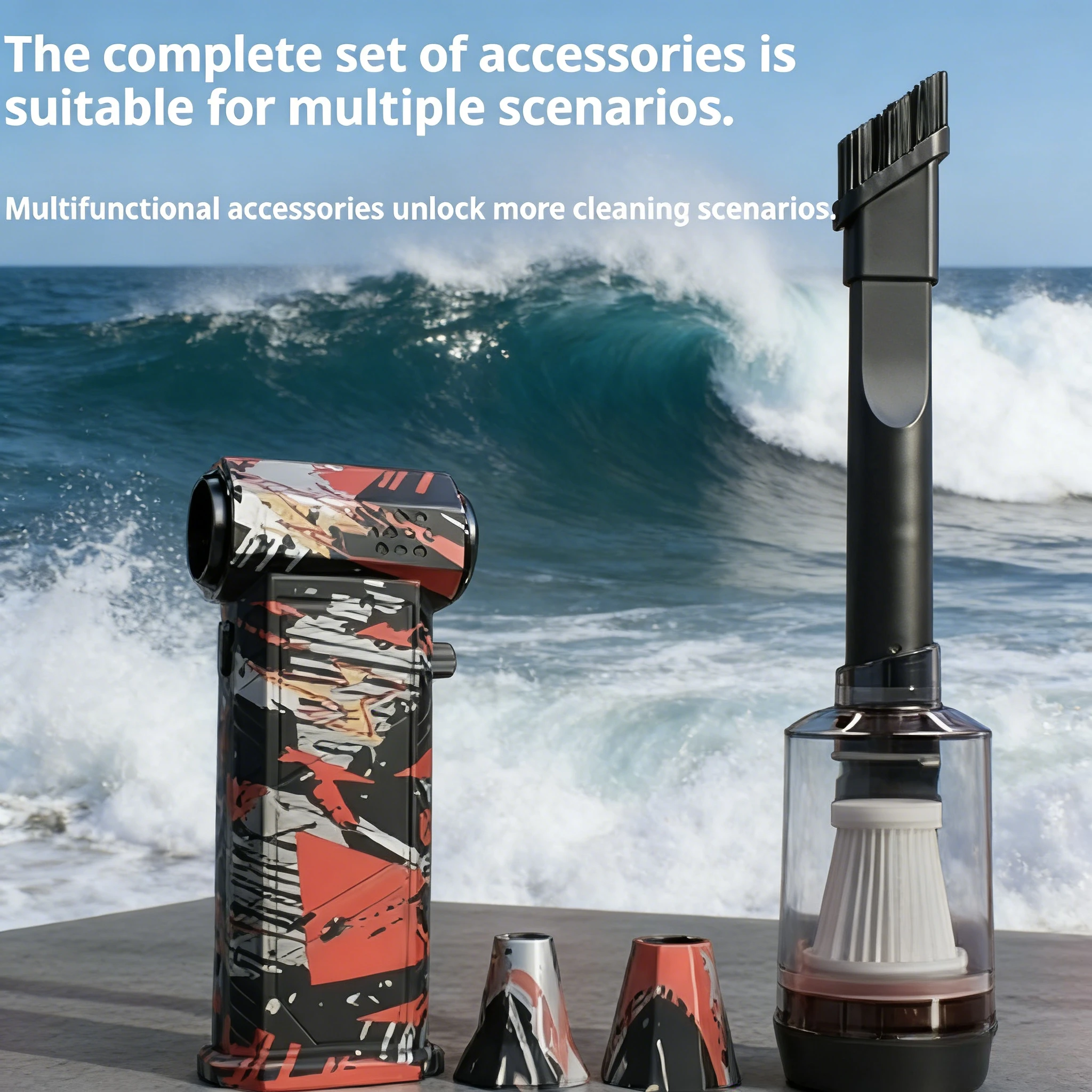 

Турбовентилятор вакуумного комплекта X9 — бесщеточный, 550000 об/мин | 75м/с Ветер + 10000мАч