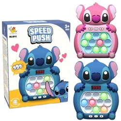 New Stitch Mickey Quick Push Game Console Upgraded Fingertip Press It Competition Squeeze Relieve Stress Children Toys